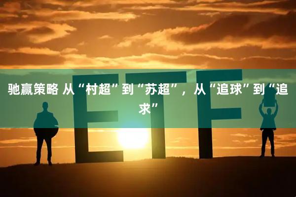 驰赢策略 从“村超”到“苏超”，从“追球”到“追求”