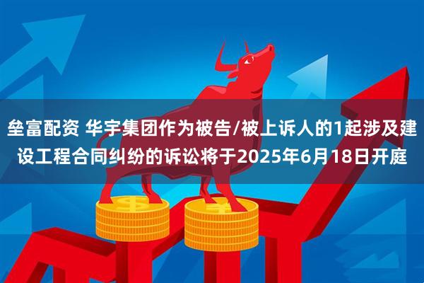 垒富配资 华宇集团作为被告/被上诉人的1起涉及建设工程合同纠纷的诉讼将于2025年6月18日开庭