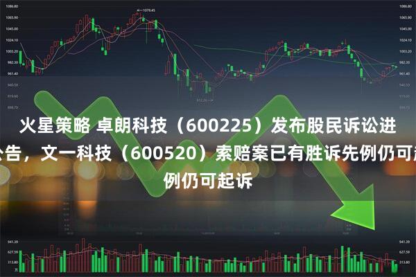 火星策略 卓朗科技(600225)发布股民诉讼进展公告,文一科技(600520)索赔案已有胜诉先例仍可起诉